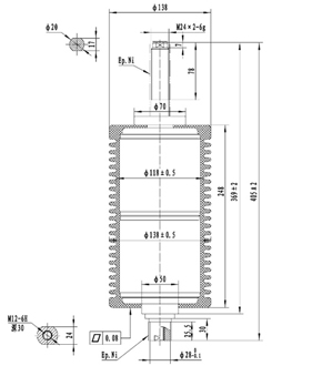 TD-40.5/1250-25C1J1 ZW32斷路器滅弧室