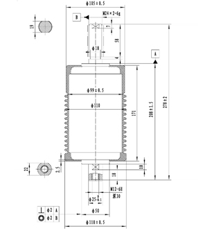 TD-24/1250-(25、31.5)C1J真空滅弧室