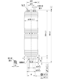 TF-40.5/1250-25F1負荷開關用滅弧室